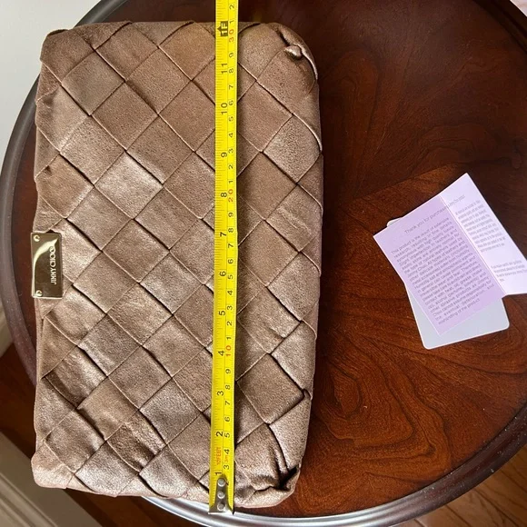 Jimmy Choo Woven Suede Clutch - Picture 3 of 11